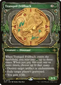 [MTG] Tranquil Frillback (Foil) (Showcase) (0074) (MAT) NM - Image 1