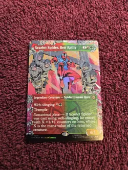 Scarlet Spider Ben Reilly 0214 Foil Borderless Marvels Spider-Man - Image 1