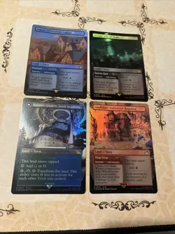 Balamb Garden, SeeD Academy (Borderless) Final Fantasy Foil Card Lot 4x Lands - Image 1