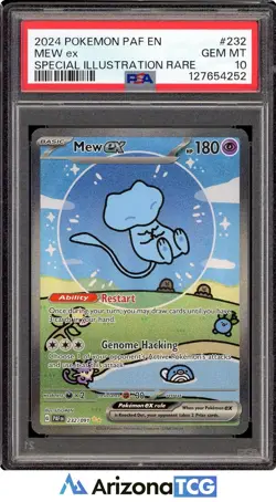 Pokemon 2024 Shiny Mew ex 232/091 SIR Paldean Fates GEM MINT PSA 10 - Image 1
