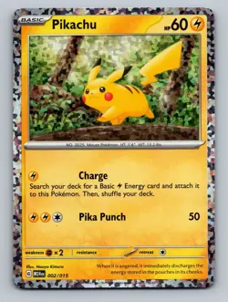 Pokemon TCG - Pikachu 002/015 McDonald's Dragon Discovery Promo 2024 Holo - NM - Image 1