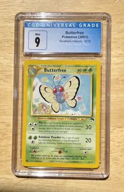 Pokemon TCG Butterfree CGC 9 Southern Islands 9/18 Regular Promo - Image 1
