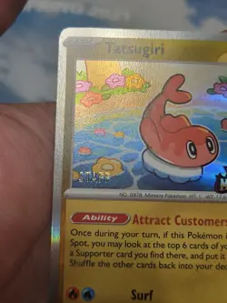 2024 Pokemon Scarlet & Violet Twilight Masquerade Tatsugiri SVP118 STAFF - NM - Image 3