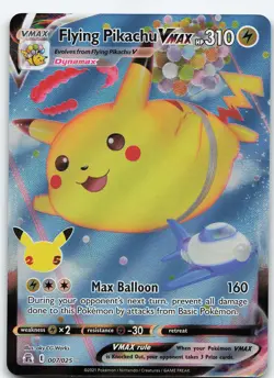 Flying Pikachu VMAX 007/025 Ultra Rare Holo Celebrations NM Pokemon - Image 1