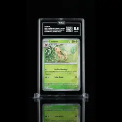 TAG 8.5 NM MT Leafeon 2025 Pokemon Pokemon Scarlet & Violet #005 - Image 1