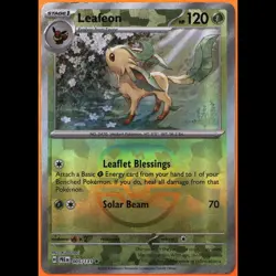 TAG 8.5 NM MT Leafeon 2025 Pokemon Pokemon Scarlet & Violet #005 - Image 3
