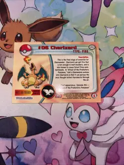 1999 Topps Pokemon TCG Charizard - #06 - Non-Holo - TV Series 1 Red Logo - Image 2