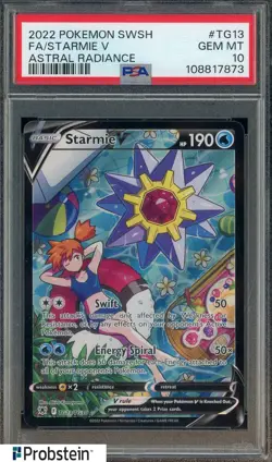 2022 Pokemon Astral Radiance #TG13 Starmie V Fa PSA 10 GEM MINT - Image 1