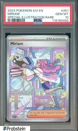 2023 Pokemon SVI EN Special Illustartion Rare #251 Miriam PSA 10 GEM MINT - Image 1
