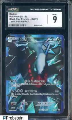 2013 Pokemon Black Star Promos #Bw73 Darkrai Team Plasma Box CGC 9 MINT - Image 1