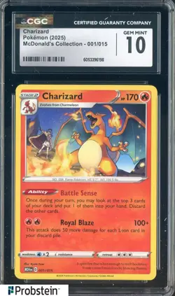 2025 Pokemon Mcdonald's Collection #001/015 Charizard CGC 10 GEM MINT - Image 1