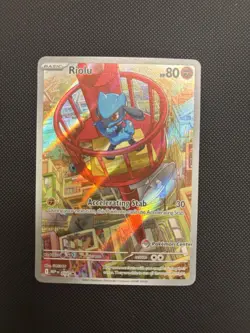 Riolu Pokemon Center Stamped Mega Evolution Promo Black Star NM 10 010 English - Image 1