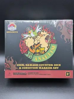 2025 Pokemon Worlds Arcanine Coin Damage Counter Dice Marker Set Anaheim - Image 1