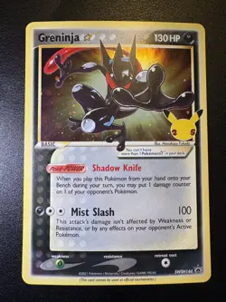 Pokemon 25th Anniversary Celebrations Greninja Holo SWSH144 Black Star Promo NM - Image 1