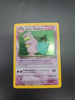 Dark Slowbro Team Rocket LP Holo Rare Vintage Pokemon TCG WOTC - Image 1