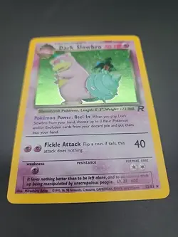 Dark Slowbro Team Rocket LP Holo Rare Vintage Pokemon TCG WOTC - Image 4