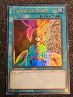 Yugioh Change of Heart Ultra Rare RA01-EN050 1st NM - Image 1