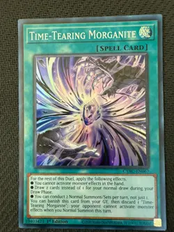 Time-Tearing Morganite CYAC-EN067 1st Edition Super Rare Yu-Gi-Oh! - Image 1
