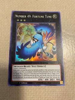 Yu-Gi-Oh! number 49 fortune tune mint super rare 1st ed KICO-EN048 - Image 1