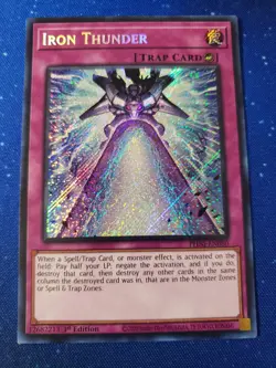 Yu-Gi-Oh! Iron Thunder PHNI-EN080 Secret Rare 1st Edition - Image 1