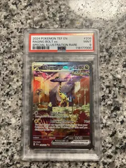 Pokemon TCG Temporal Forces Raging Bolt EX Special Illustration Card 208/162 - Image 1