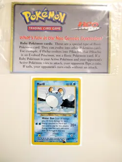 SEALED Marill Black Star Promo #29 Neo Genesis WOTC Vintage New Pokemon Card - Image 1
