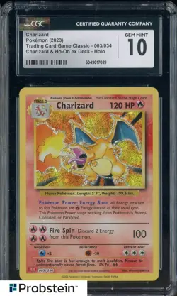 2023 Pokemon Trading Card Game Classic #003/034 Charizard CLC CGC 10 GEM MINT - Image 1
