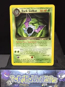 Pokemon Card Dark Golbat 24/82 Team Rocket Set WOTC Non Holo Light Play - Image 1