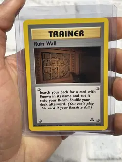 Pokemon Ruin Wall 74/75 Neo Discovery Regular NM Uncommon Vintage Pokemon Card - Image 1