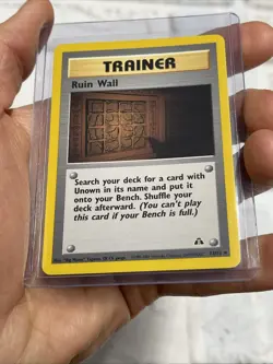 Pokemon Ruin Wall 74/75 Neo Discovery Regular NM Uncommon Vintage Pokemon Card - Image 2