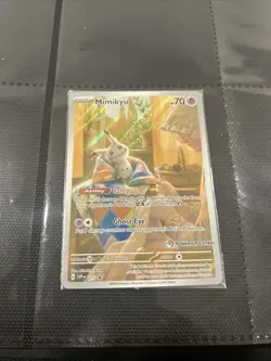 SEALED Pokemon Center Exclusive SVP #075 Mimikyu ETB Promo Pokemon TCG Card - Image 1