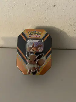 Nintendo Pokemon V Powers Tin Trading Card Game Eevee V - Eevee Tin 820650807794 - Image 1