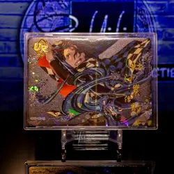 Tanjiro Kamado Gold Foil Holo Card UR Demon Slayer Pieces of Time - Image 1