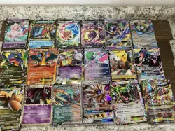 (18) JUMBO Pokemon Cards LOT - EX GX Charizard Mewtwo Lucario Garchomp Mew - Image 1