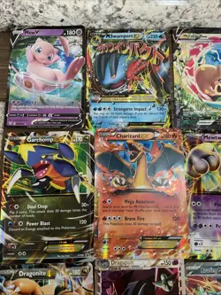(18) JUMBO Pokemon Cards LOT - EX GX Charizard Mewtwo Lucario Garchomp Mew - Image 2