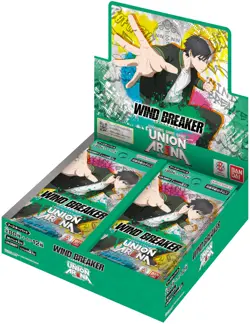 BANDAI UNION ARENA Booster Pack WIND BREAKER [UA38BT] (BOX) 16 packs included - Image 1