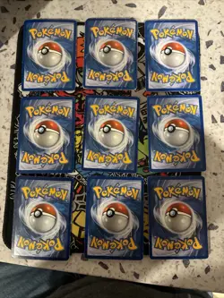 Pokemon Card Lot, 16 cards total, Some Vintage, All Cards Are H/P or Damaged. - Image 2