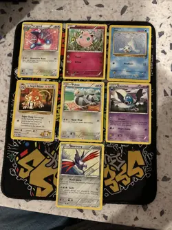 Pokemon Card Lot, 16 cards total, Some Vintage, All Cards Are H/P or Damaged. - Image 3