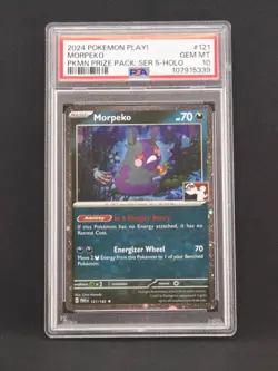 PSA 10 2024 Morpeko 121/182 Prize Pack Series Cards Holo - Image 1