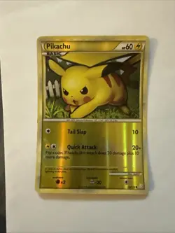 Pikachu 78/123 Reverse Holo HeartGold SoulSilver Pokemon Card Moderately Played - Image 1