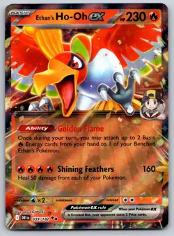 Ethan's Ho-Oh ex 039/182 SV10: Destined Rivals NM Pokemon Card TCG - Image 1