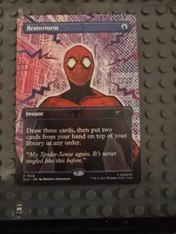 MTG Brainstorm (7019) *Non-Foil* Secret Lair: Spider-Man Bonus Card MT/NM - Image 1