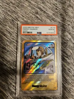 PSA 10 Energy Marker Son Goku Gold 2025 Dragon Ball Fusion World Card Japanese - Image 1