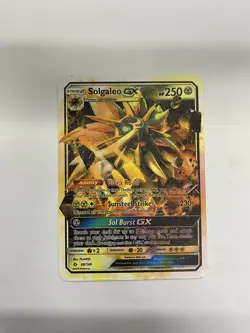 Solgaleo GX Gold Metal Pokemon Card-Collectible Gift Display！NICE - Image 2