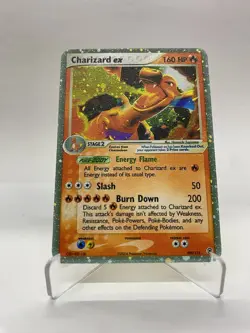 Charizard EX Gold Metal Pokemon Card-Collectible Gift Display！Christmas NICE - Image 1