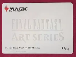 Magic The Gathering FINAL FANTASY ART SERIES CLOUD'S LIMIT BREAK 23 card MTG - Image 2