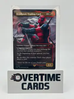 2025 MTG Magic The Gathering Secret Lair Borderless Foil Deadpool Trading Card - Image 1