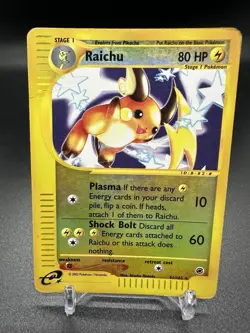 Pokemon Karte/card - Raichu 61/165 - Expedition Reverse Holo - Near Mint++ - Image 1