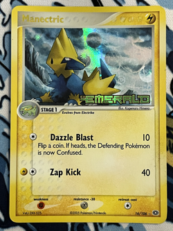 Manectric 16/106 Emerald Reverse Holo Stamp Pokemon Card - Image 1