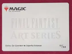 Magic The Gathering FINAL FANTASY ART SERIES QUINA QU GOURMET 11 card MTG - Image 2